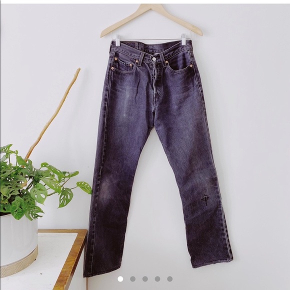 Vintage black Levi 501s - Picture 1 of 4